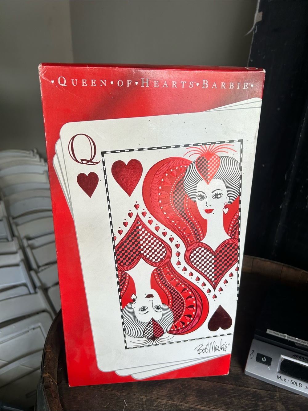 Queen of Hearts Bob Mackie Barbie Doll box as is condition